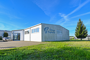 Gebäude des Elchinger Angelcenters